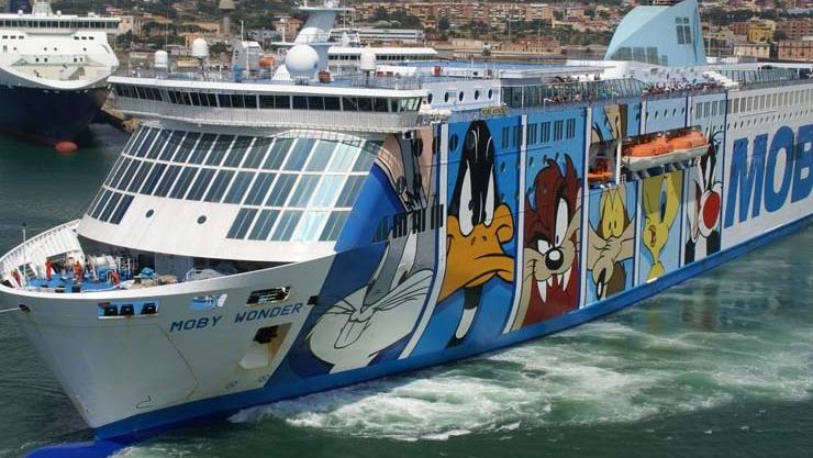Un traghetto Moby