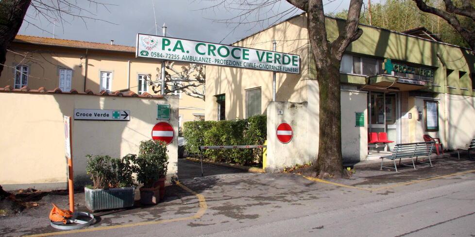 La sede della Croce Verde di Pietrasanta (foto d’archivio)