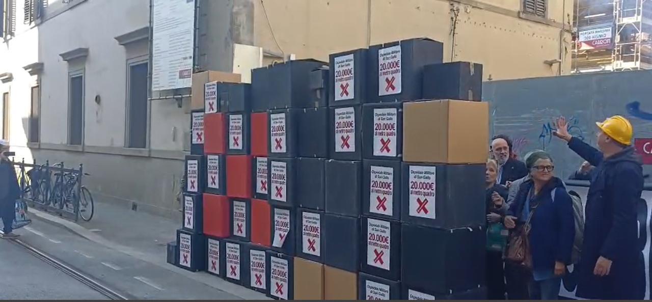 
	Un momento della protesta

