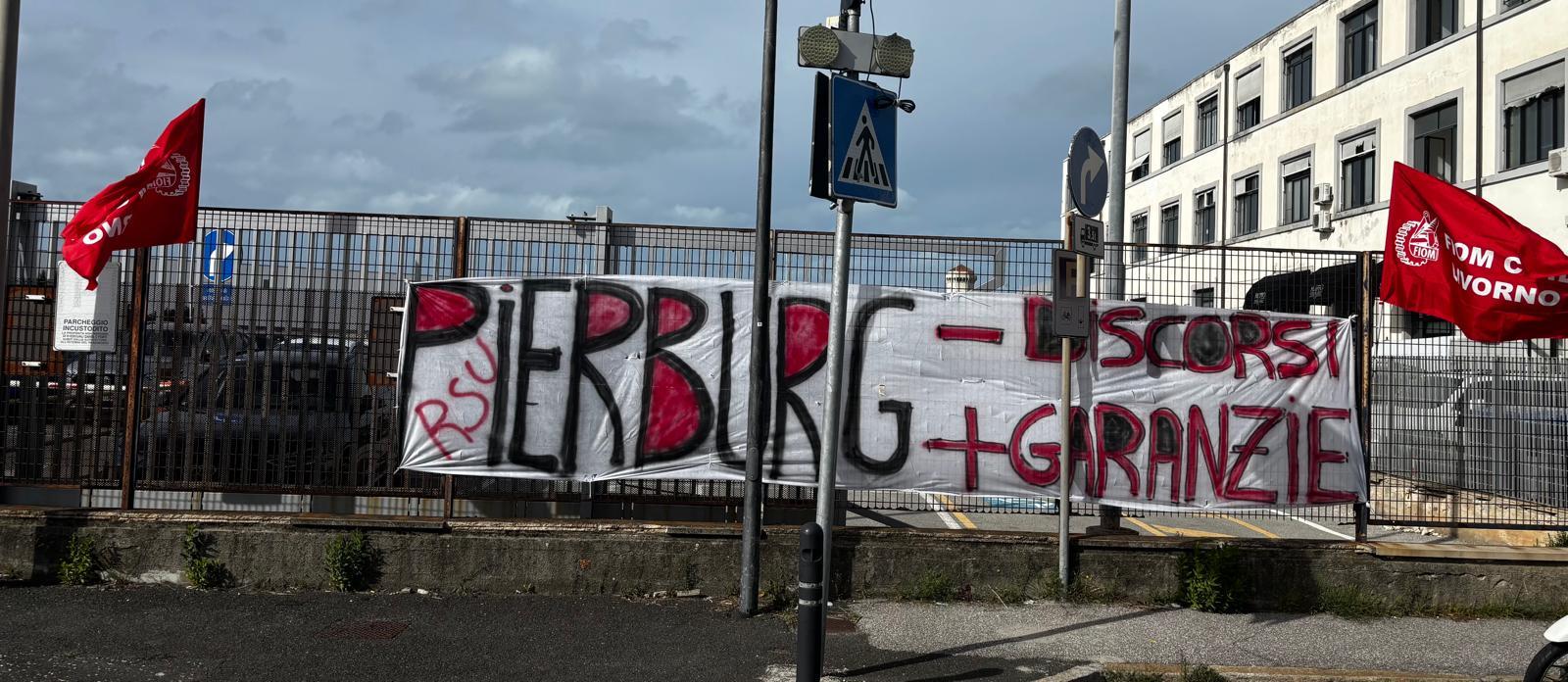 Una delle ultime proteste alla Pierburg