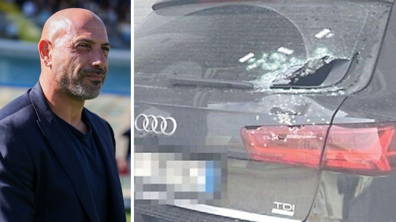 
	Antonio Calabro e l'auto dopo l'episodio

