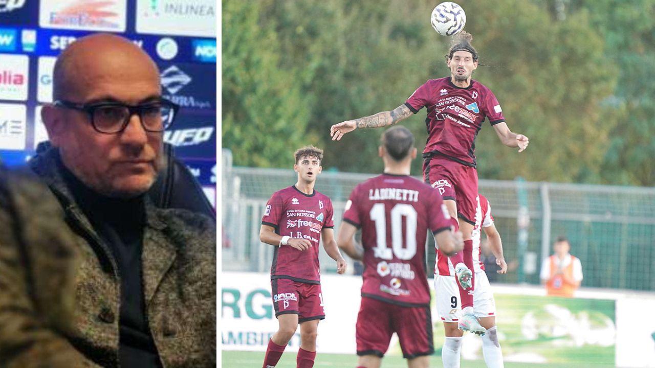 Da sx Simone Millozzi ed Edoardo Vona in azione con la maglia del Pontedera in una gara giocata al Mannucci (foto Stick)