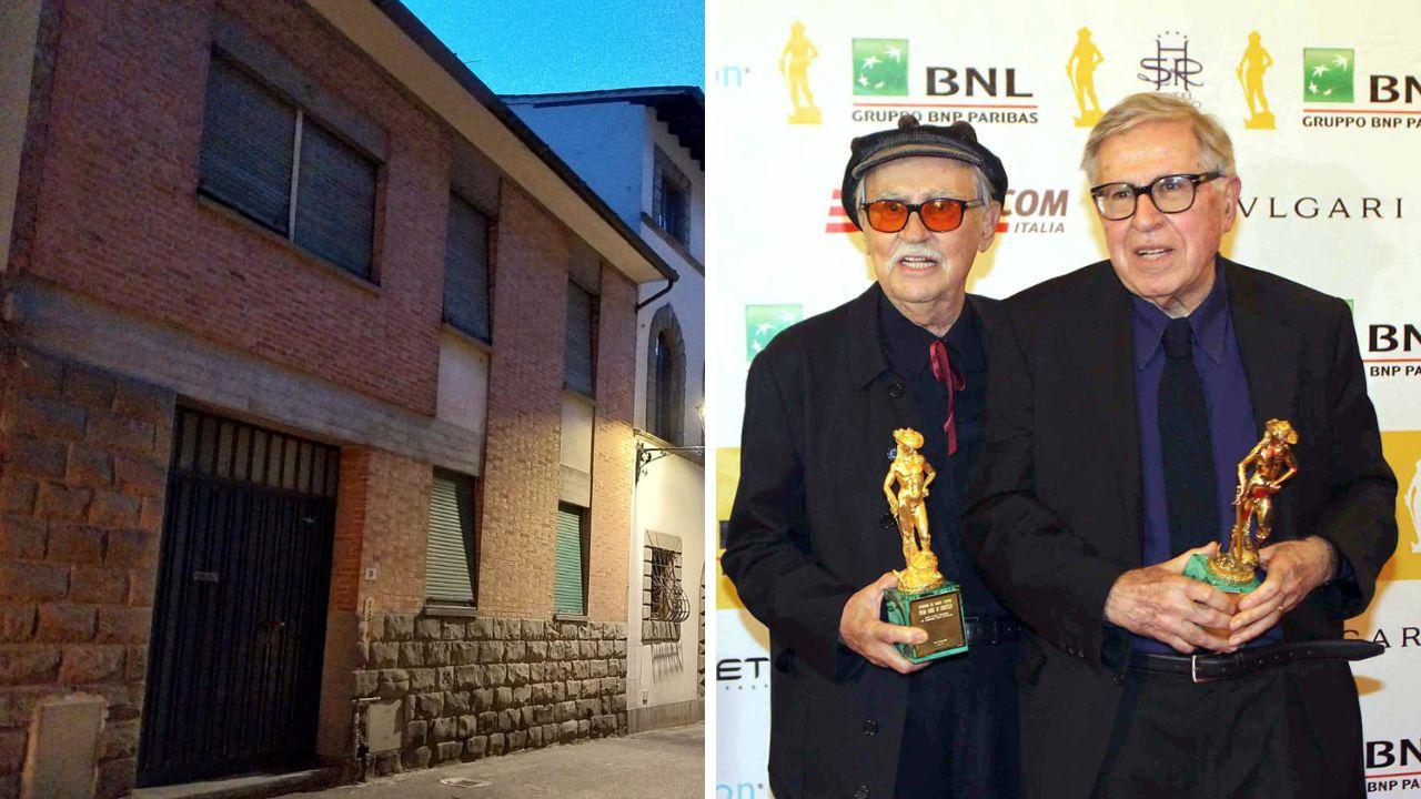 L'immobile a San Miniato in cui si trova l'appartamento dei fratelli Taviani