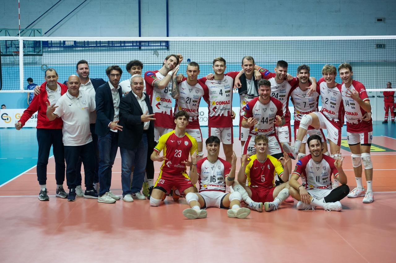 La Conad non si ferma più: quarto successo in quattro gare per la formazione granata