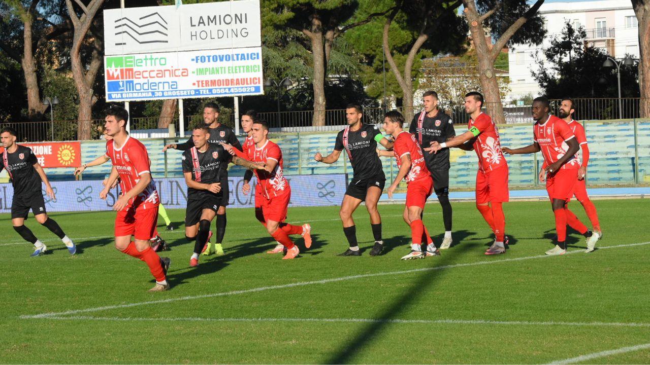 Un'azione del match del Grosseto (foto Agenzia Bf)