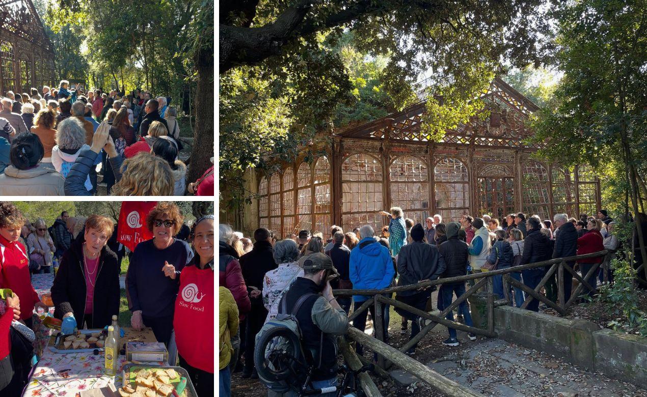 Livorno, oltre 250 persone alla visita con bruschettata a Villa Maurogordato