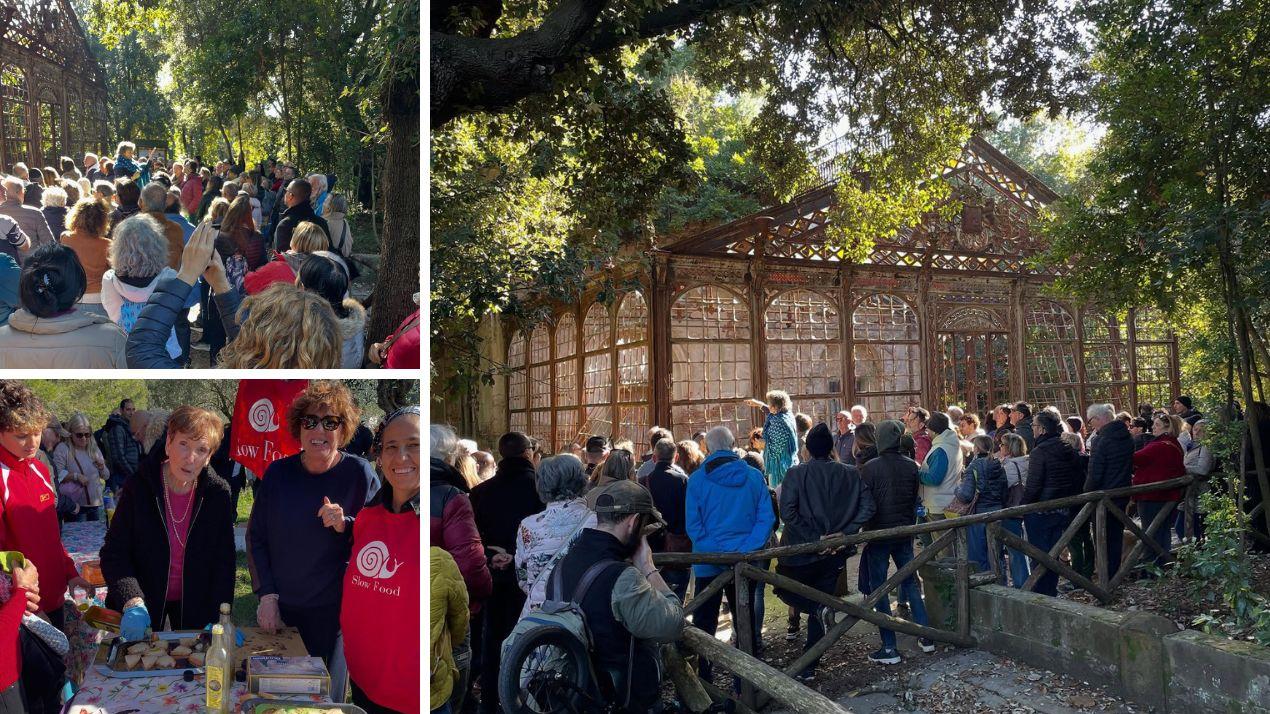Livorno, oltre 250 persone alla visita con bruschettata a Villa Maurogordato