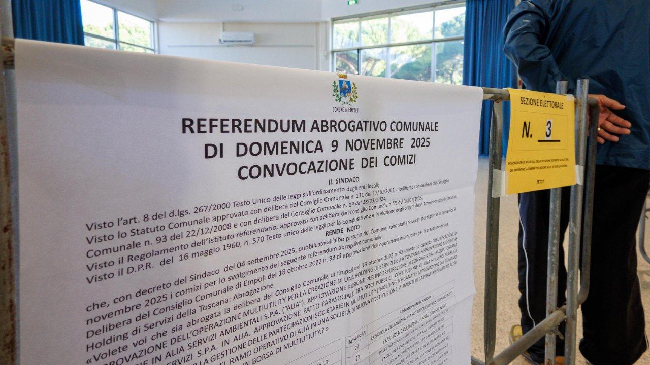 Il referendum a Empoli oggi (foto Nucci)