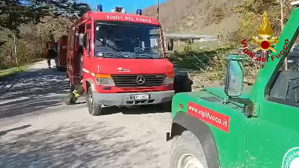 Un momento delle ricerche