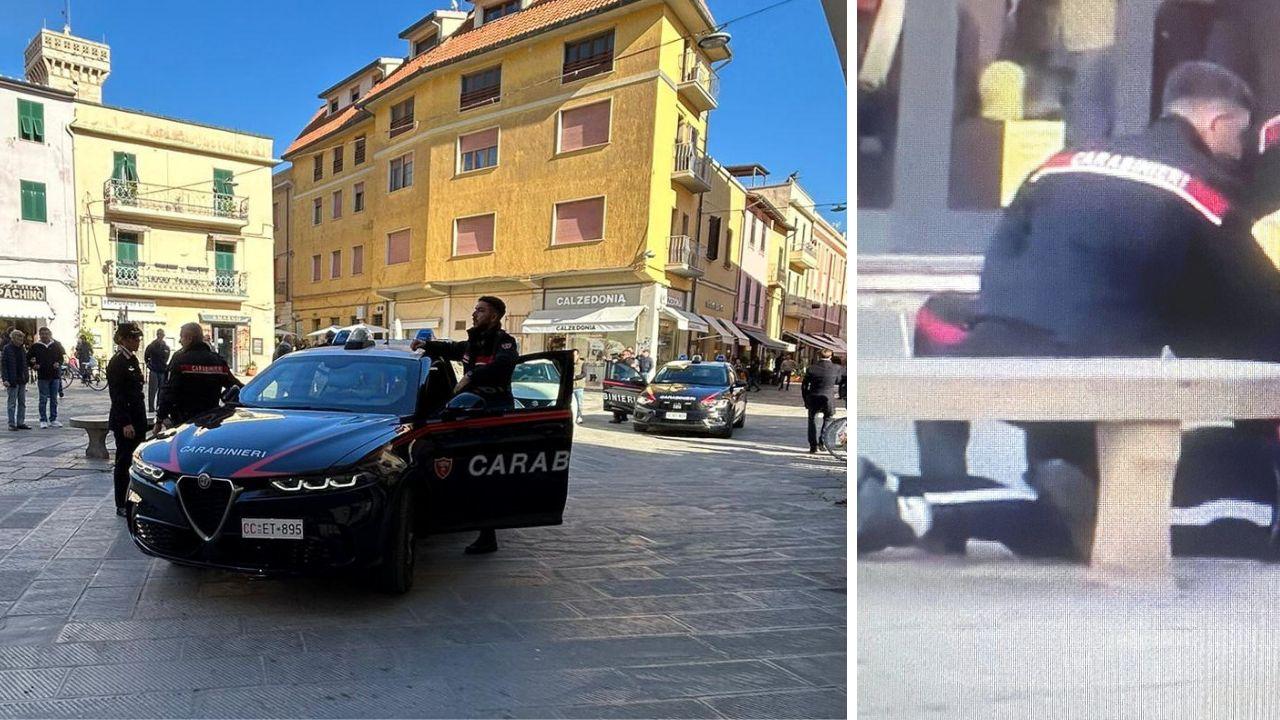Piazza Eroe dei due mondi e l'intervento dei militari (foto Enzo Russo)