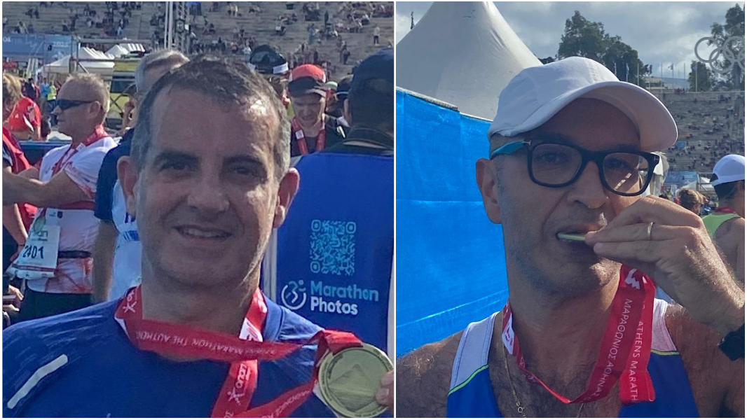 Da Sassari alla maratona di Atene: due ex compagni di scuola fanno lo stesso tempo