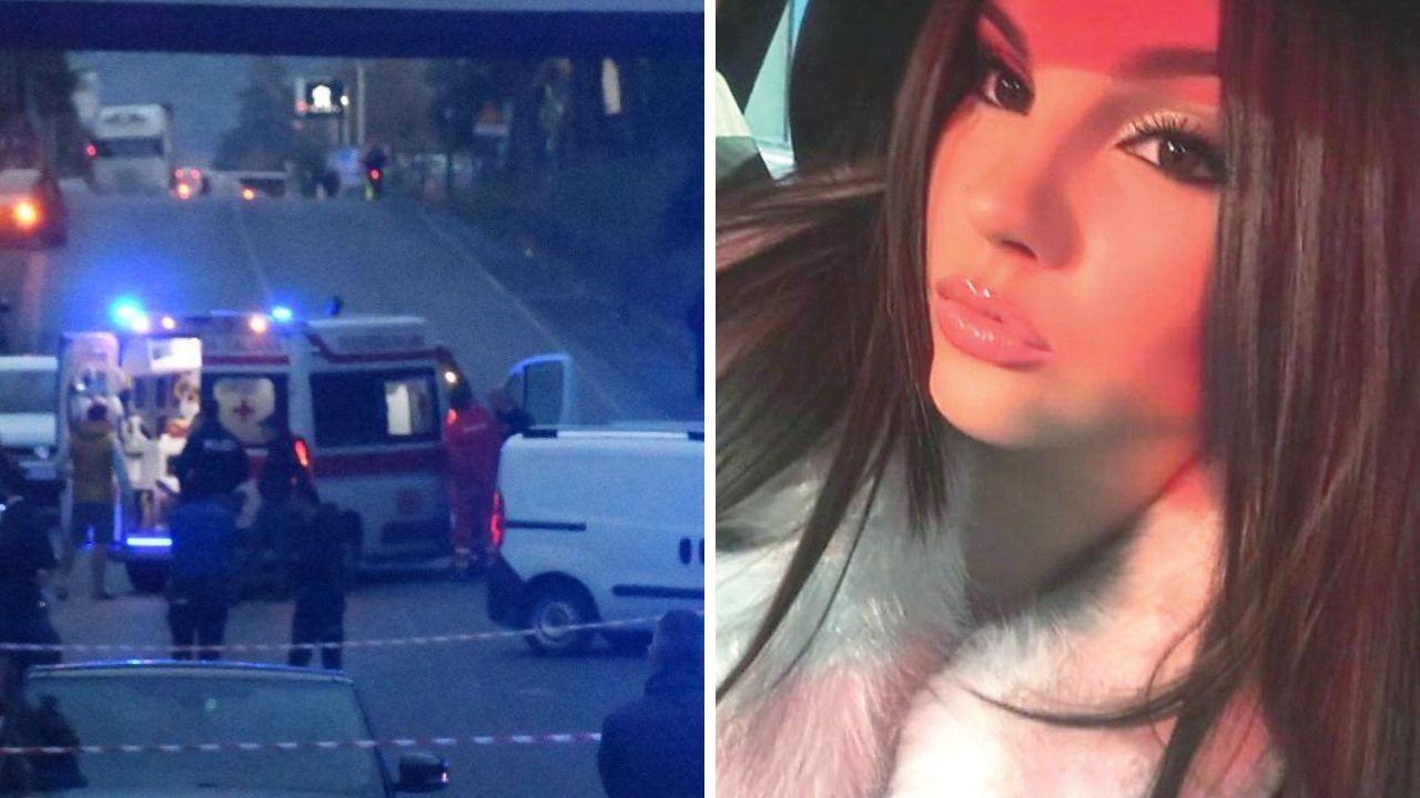 
	Il luogo dell'incidente (foto Cuffaro) e la vittima, Micol Arcolini

