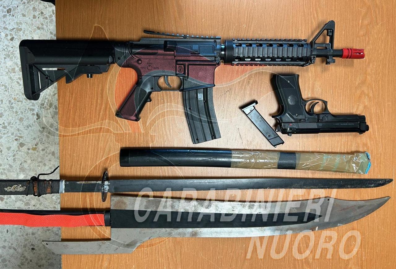 In casa spade e armi da softair: 22enne denunciato