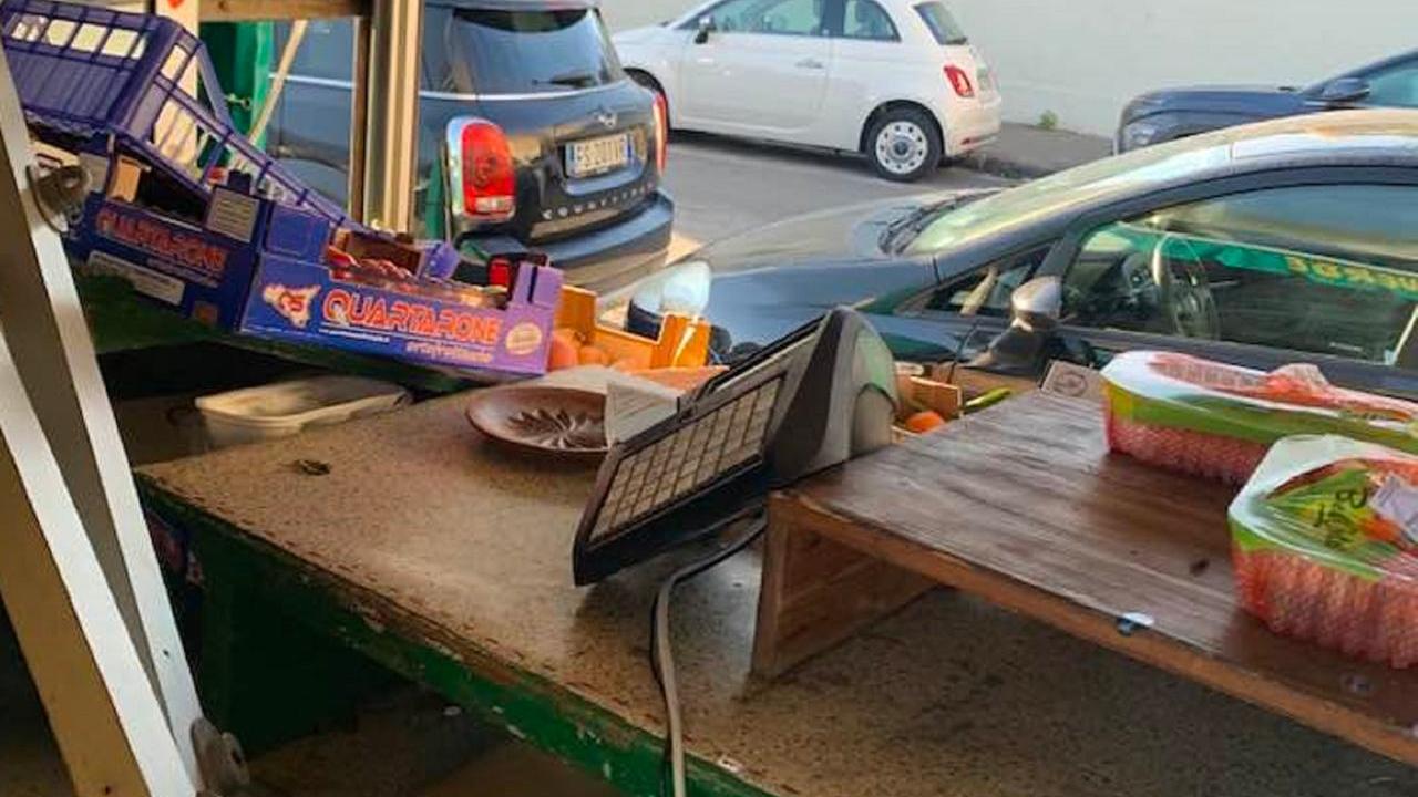 I danni alla "Baracchina verde"