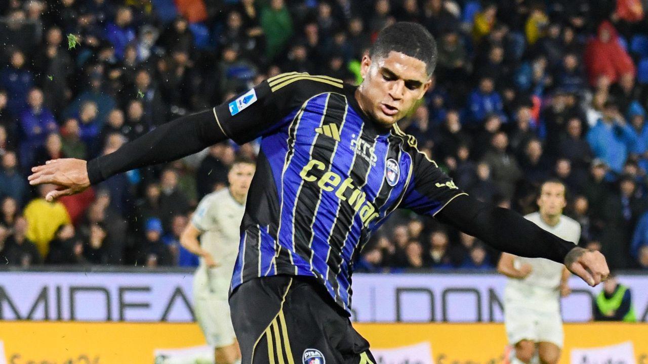 Il giocatore nerazzurro in azione