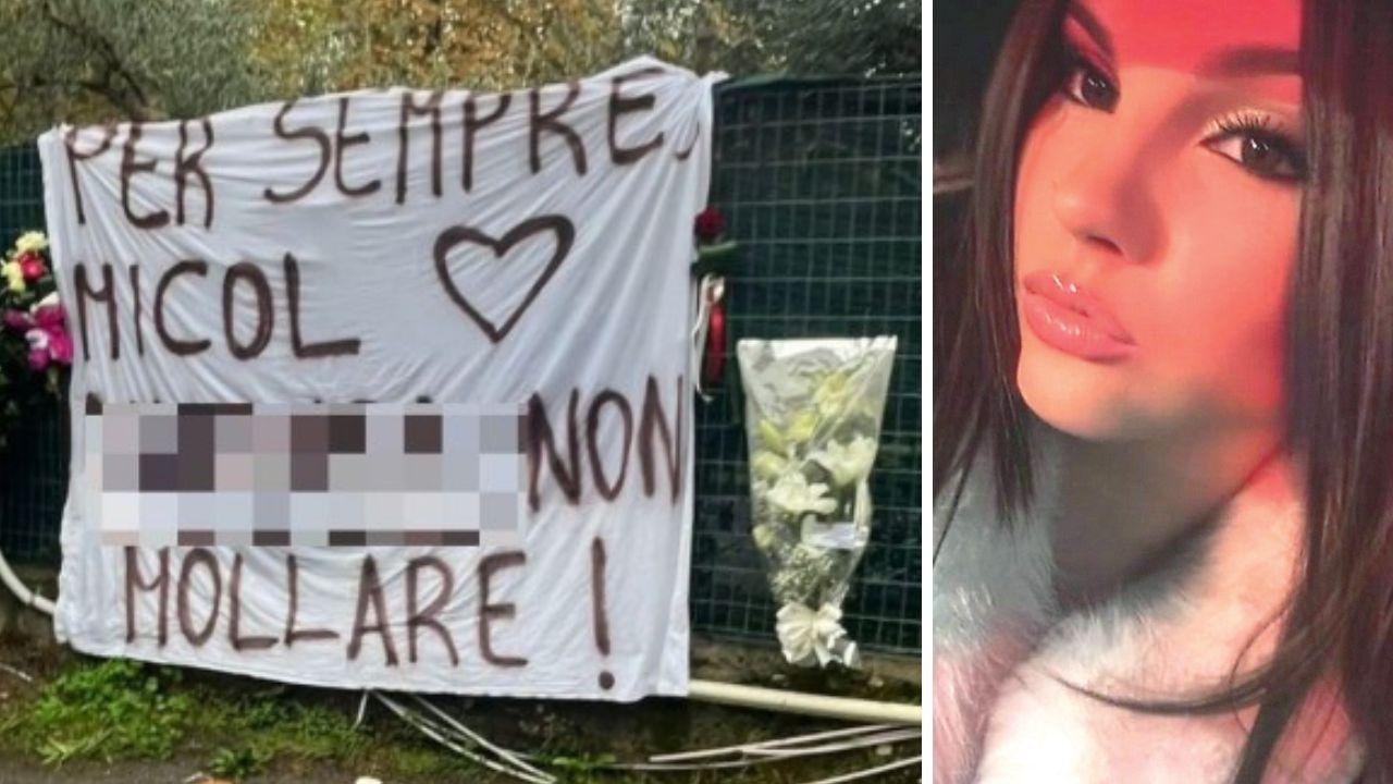 
	Lo striscione e la vittima

