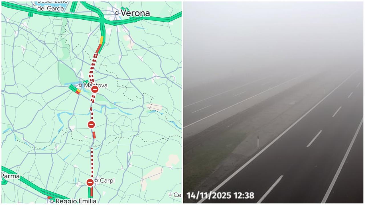 
	La situazione sull'A22 alle 12.38

