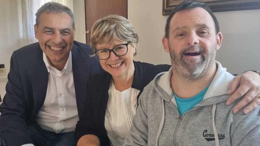 Federico Parlanti con la sorella Michela e il marito Alessandro Longobardi