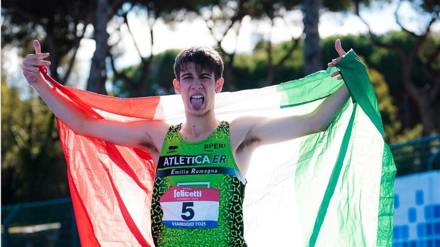 Luca Bonini a 16 anni è campione italiano dei 300 metri: «Un’emozione incredibile»
