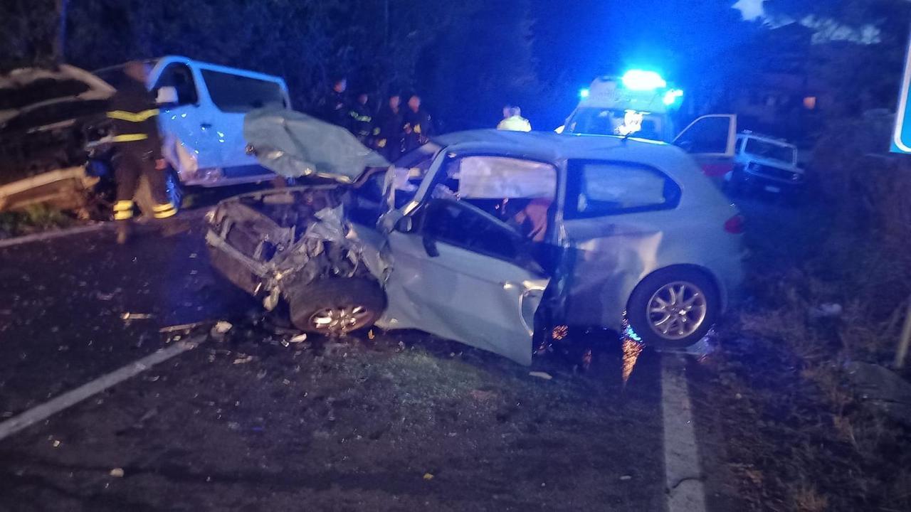 I mezzi coinvolti nell'incidente