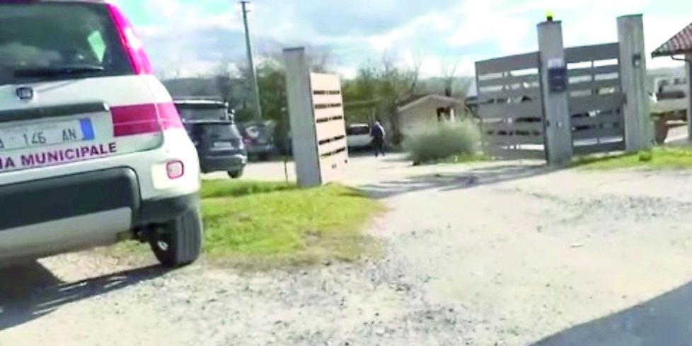Il luogo dell'aggressione in un frame del video dalla Vita in Diretta