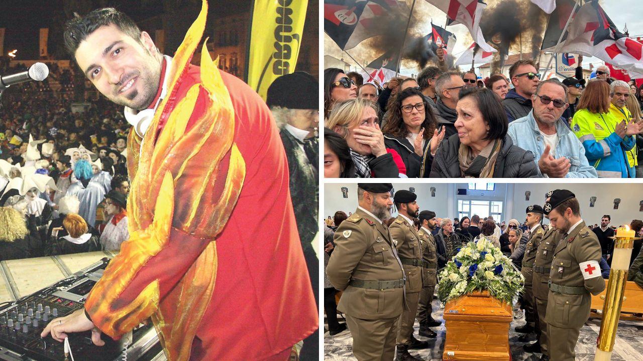 
	Andrea Paci e la folla ai funerali&nbsp;

