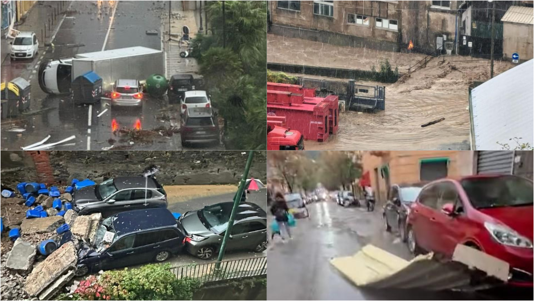 Ondata di maltempo colpisce Genova: crolli, allagamenti e disagi
