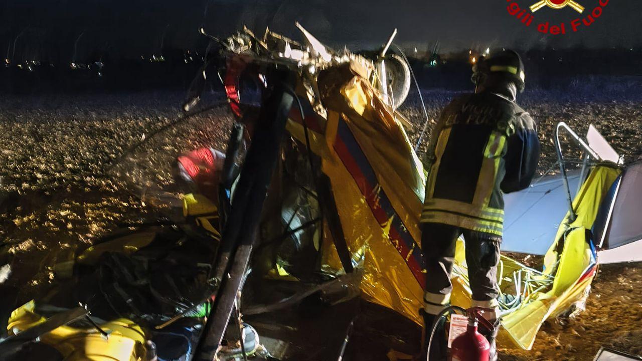 L'ultraleggero coinvolto nell'incidente