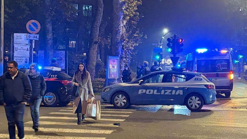 L'intervento delle forze dell'ordine e del 118