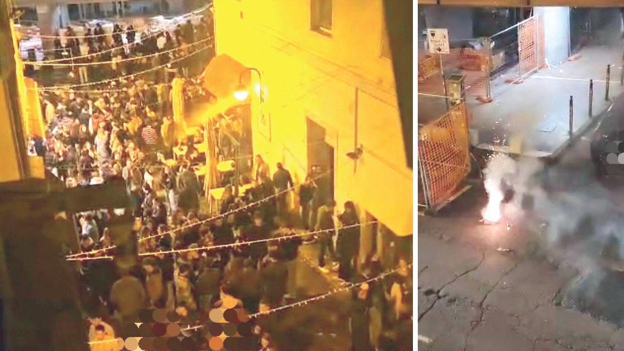 Immagini dalla zona di via Cambini