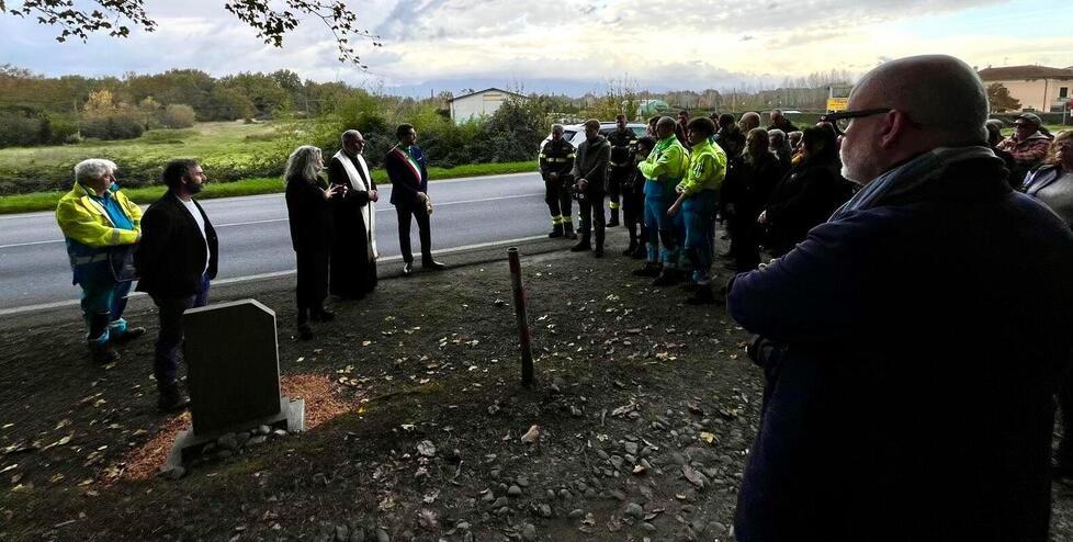 Un momento della commemorazione