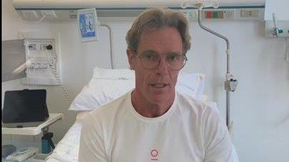 Mario Cipollini annuncia il ricovero dal letto di ospedale