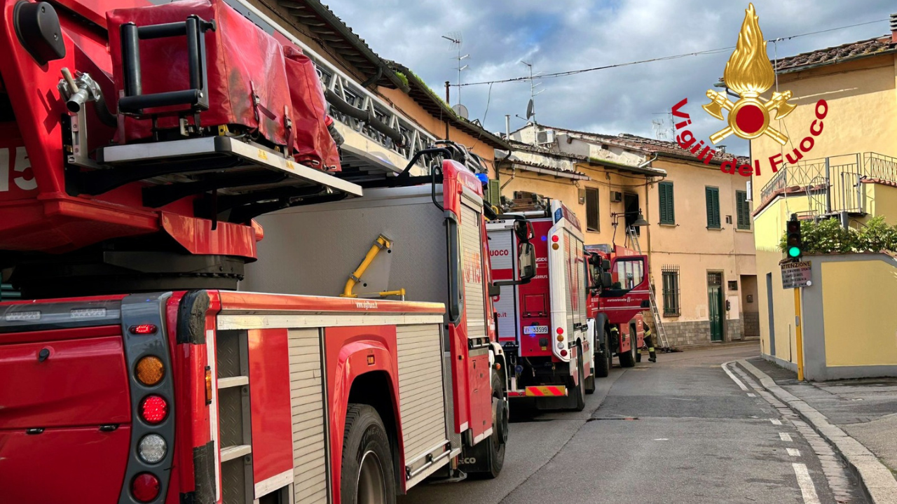 L'intervento dei vigili del fuoco