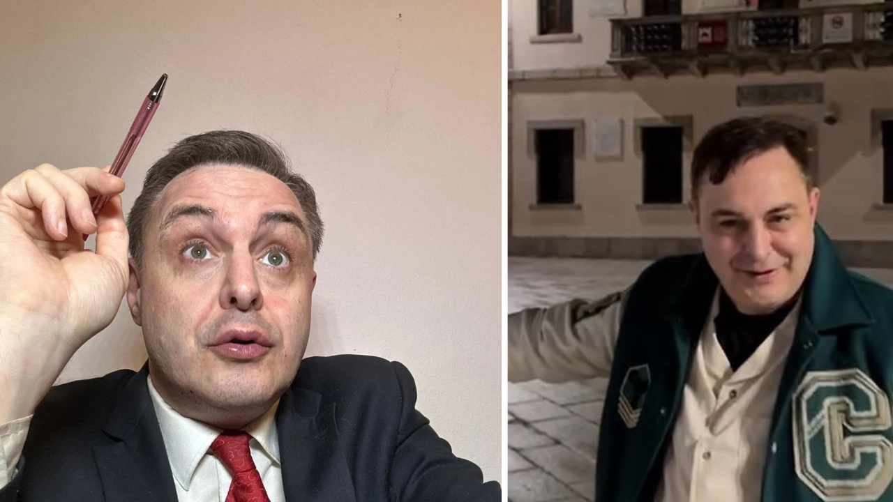 Il re del trash Andrea Dipré a Tempio: «Mi candido a sindaco, questa città mi piace troppo»