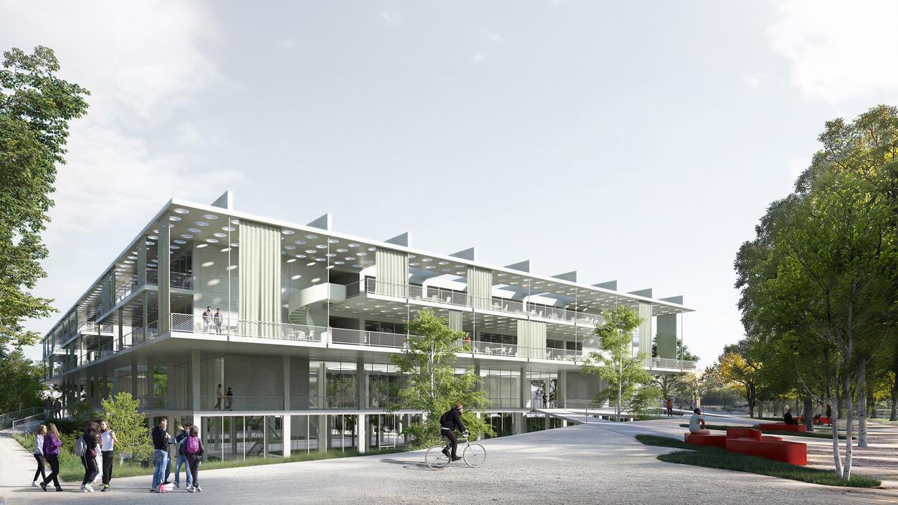 Il polo educativo e lo spazio pubblico adiacente