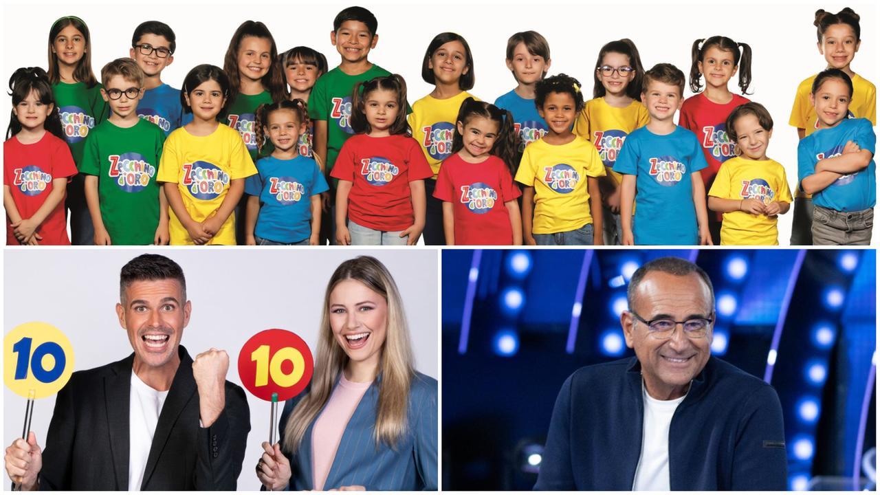 I 20 piccoli cantanti, Lorenzo Baglioni, Carolina Benvegna e Carlo Conti