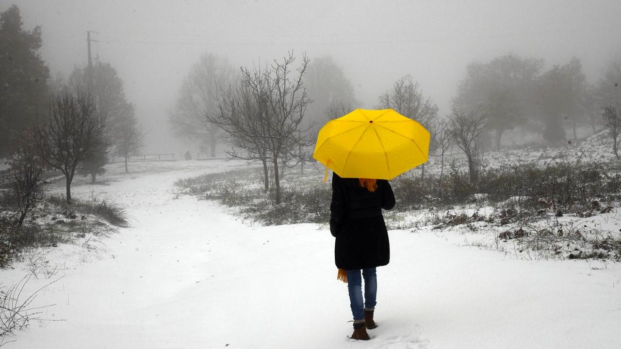 Le cime del Gennargentu con la neve (foto d'archivio)