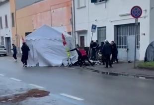 
	L'aggressione al presidio sindacale in via Genova

