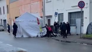 L'aggressione al presidio sindacale in via Genova