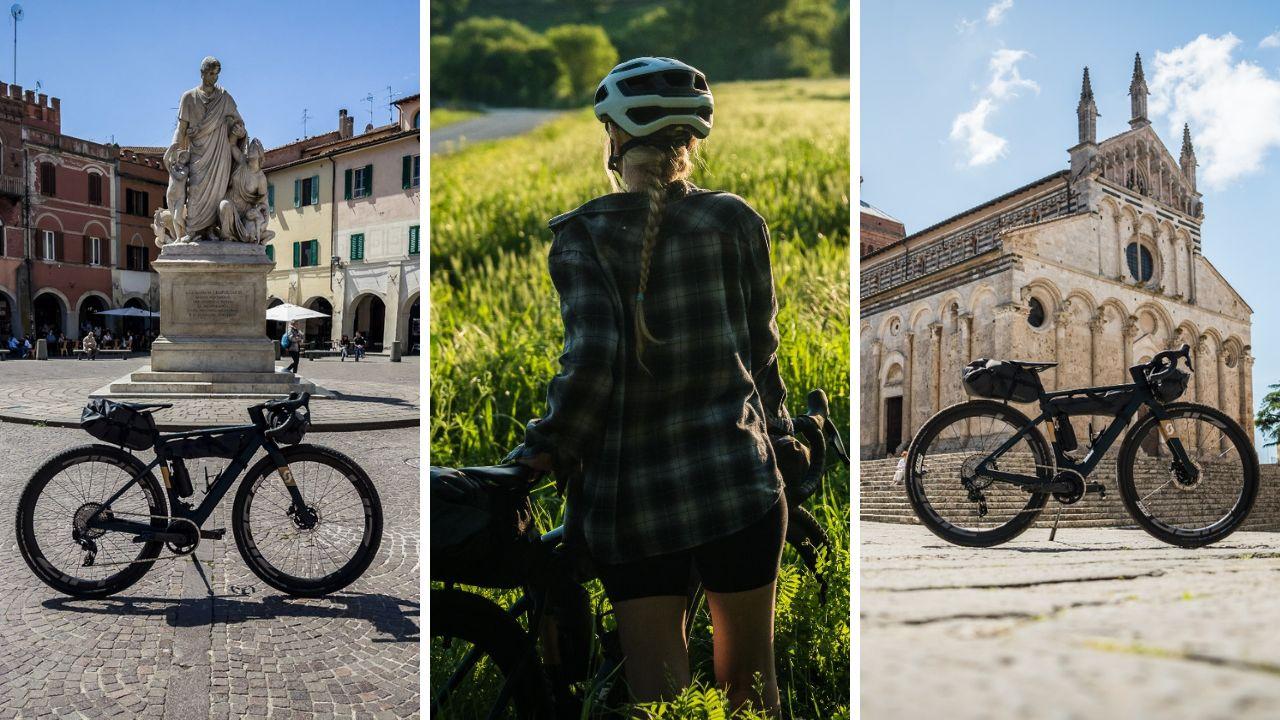 Alcune immagini del viaggio in bicicletta di Elin