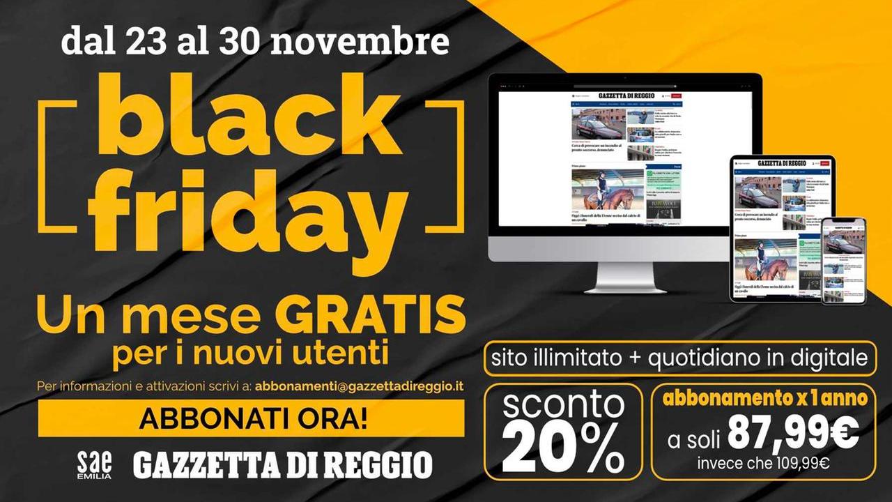 Il Black Friday della Gazzetta: un mese gratis per i nuovi abbonati e uno sconto del 20%