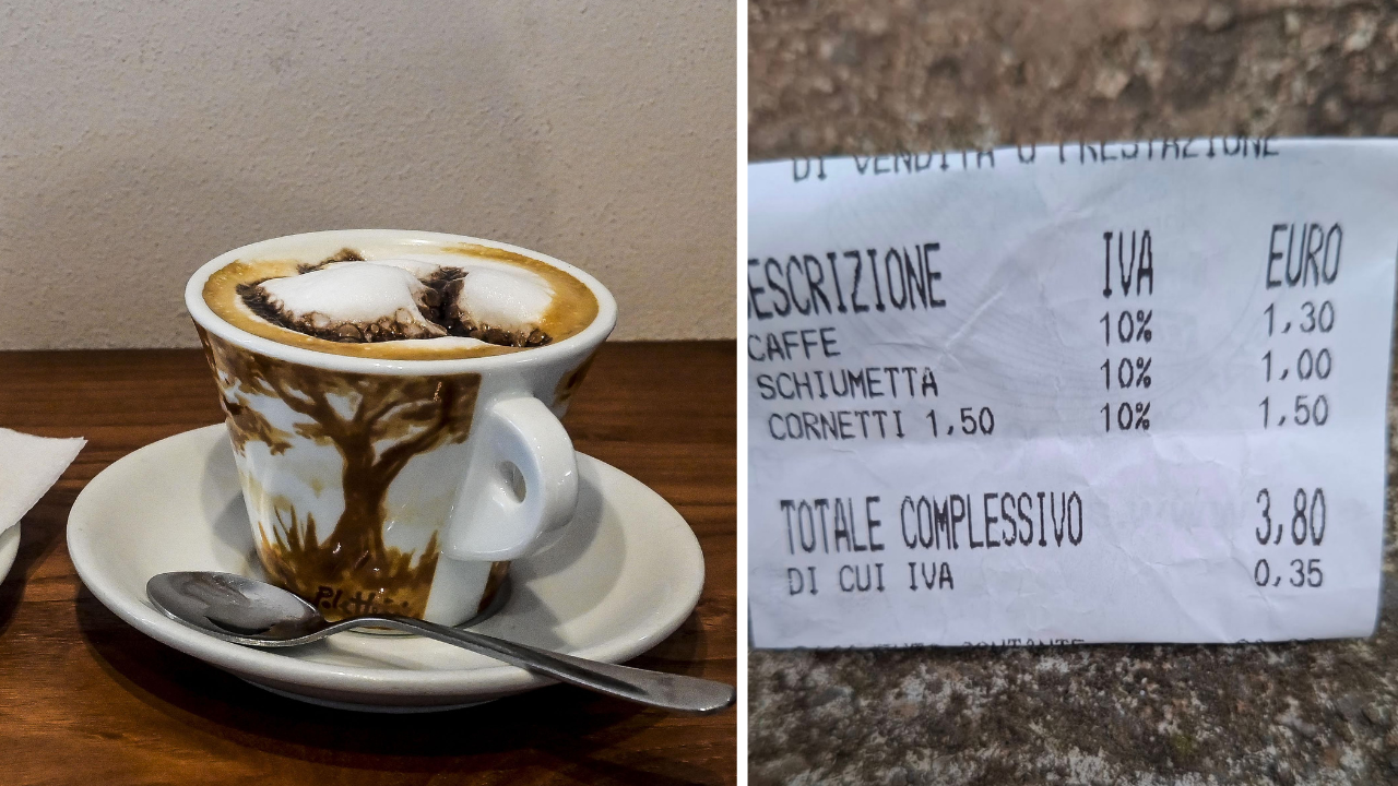 Sullo scontrino del bar un euro in più per la “schiumetta”: «Non mi stupisco più di nulla»