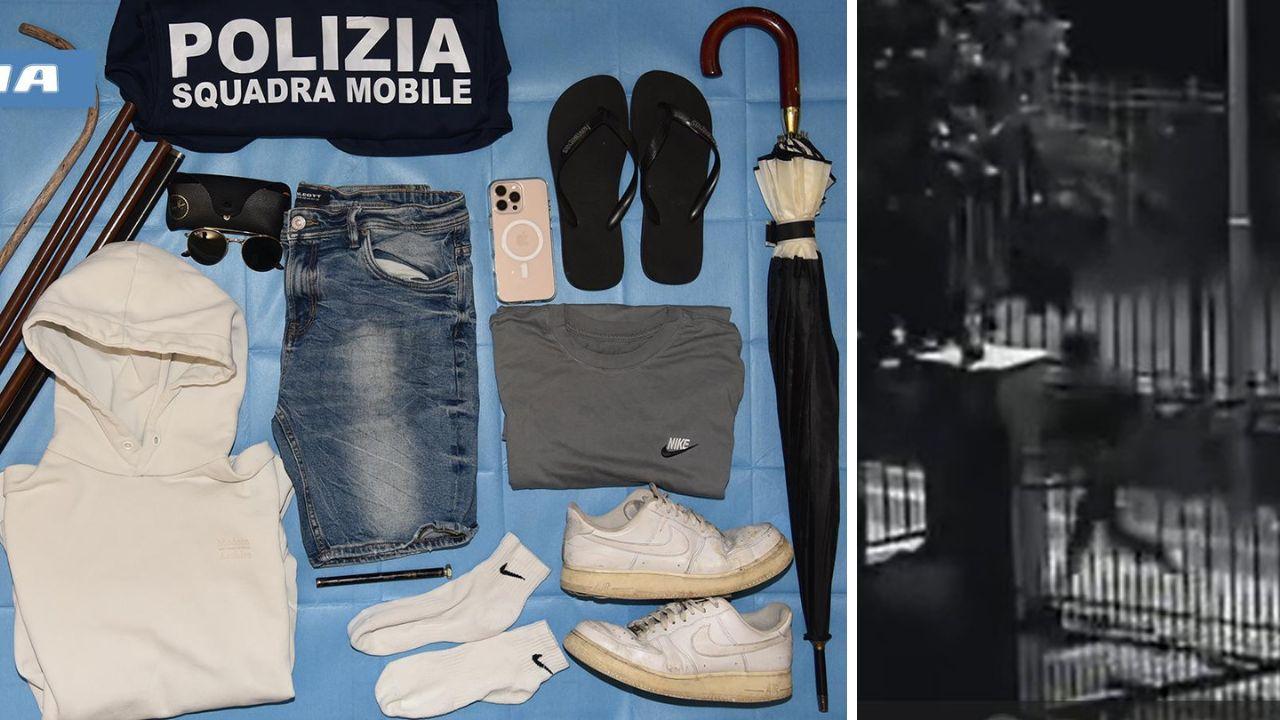 
	Il 27enne in fuga e gli oggetti sequestrati in casa

