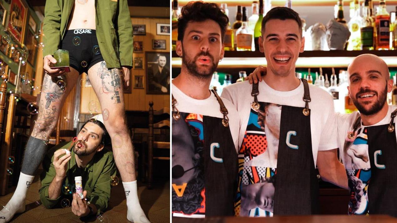 La campagna promozionale del menù e i titolari di Cesare