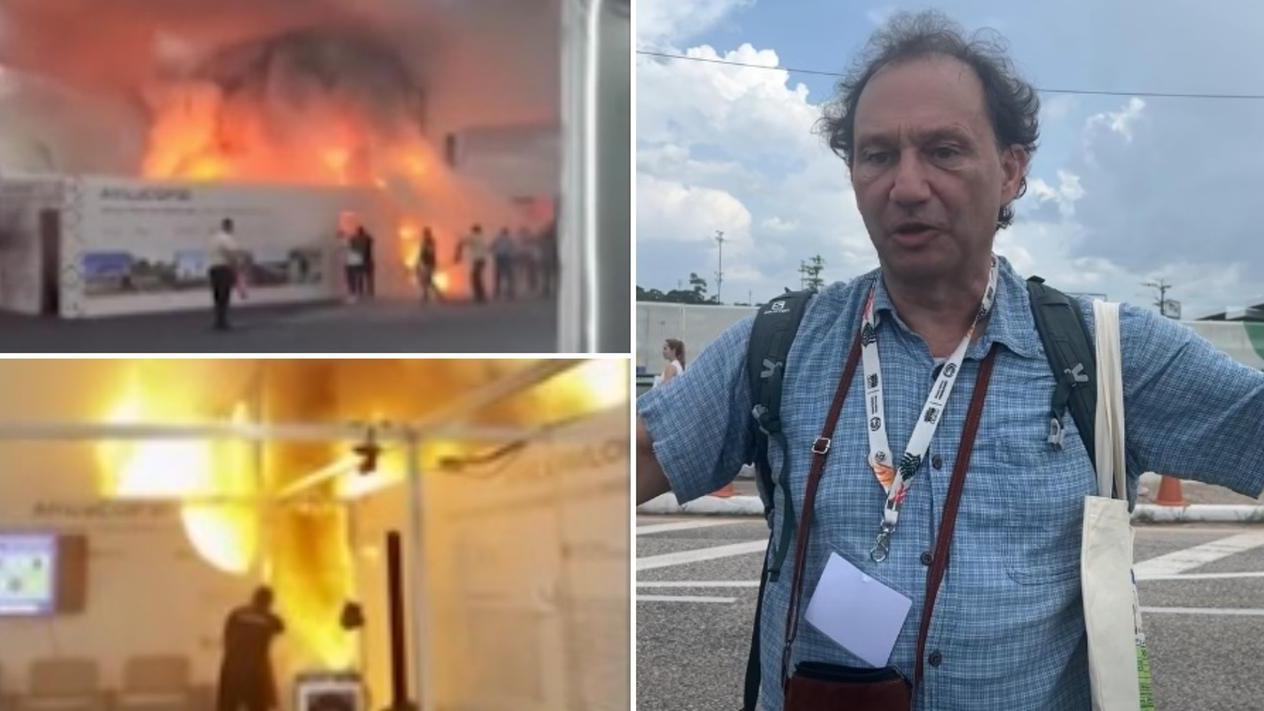L'incendio alla Cop30 e Luca Lombroso dopo l'evacuazione