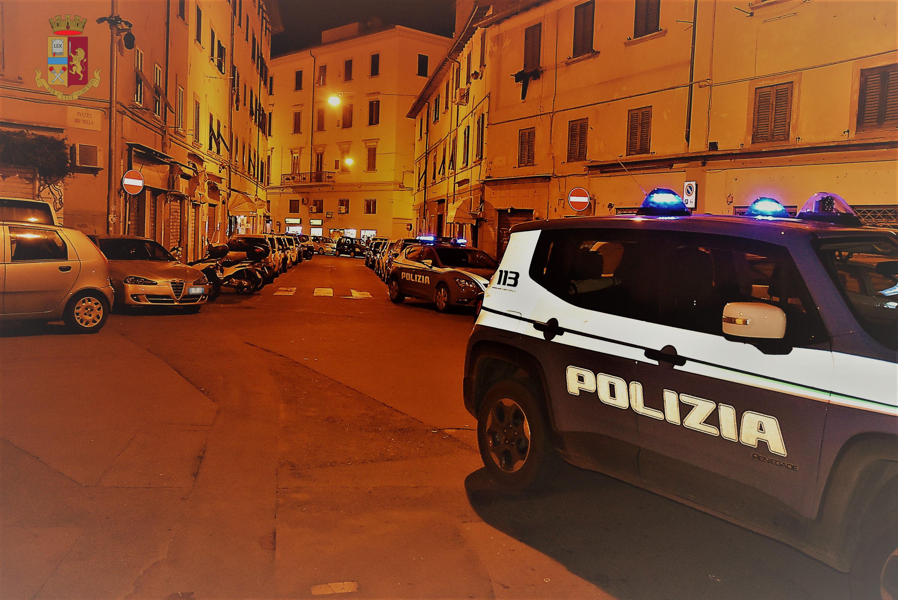 Polizia in via della Pina d'Oro (foto d'archivio)