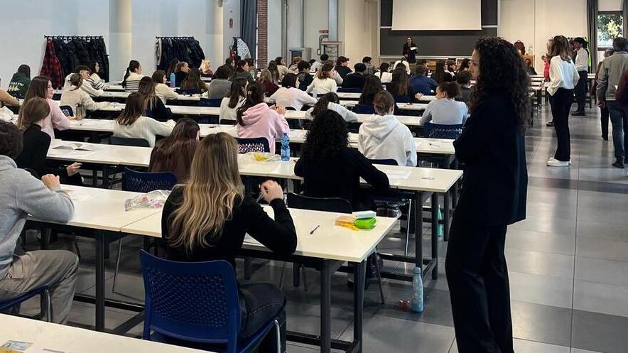 Medicina: una della aule allestite per il test