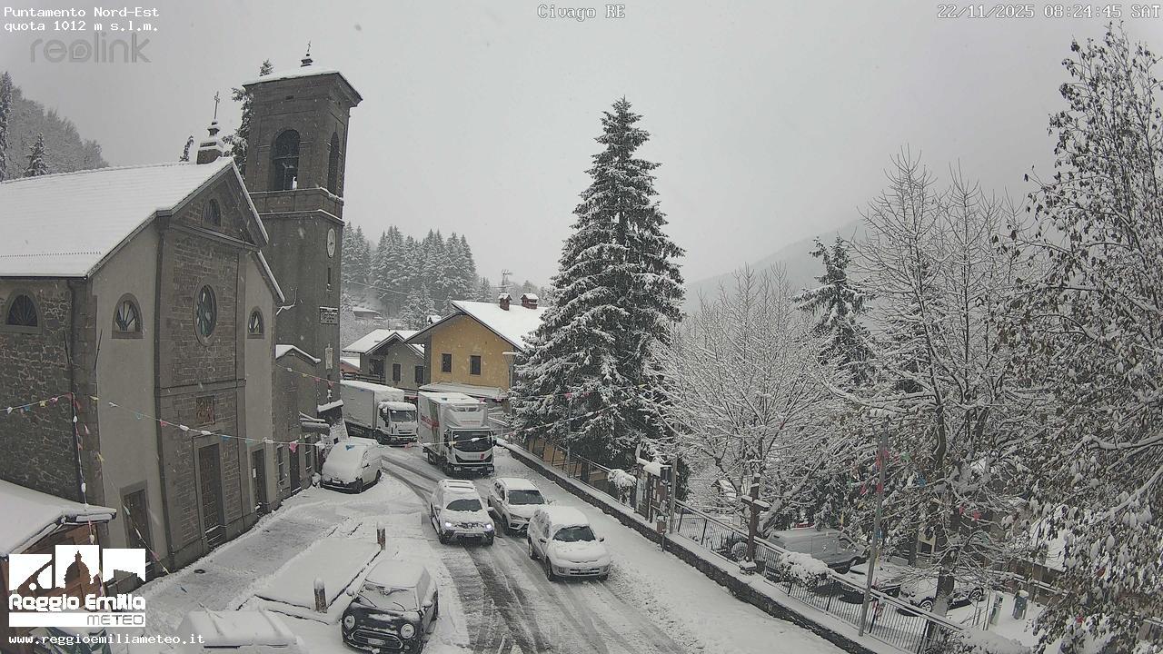 
	Civago questa mattina (web cam di Reggio Emilia Meteo)

