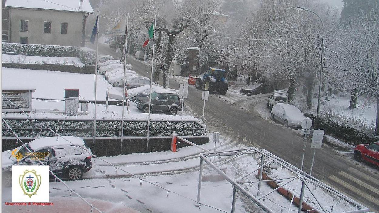 La neve a Montepiano (Prato)