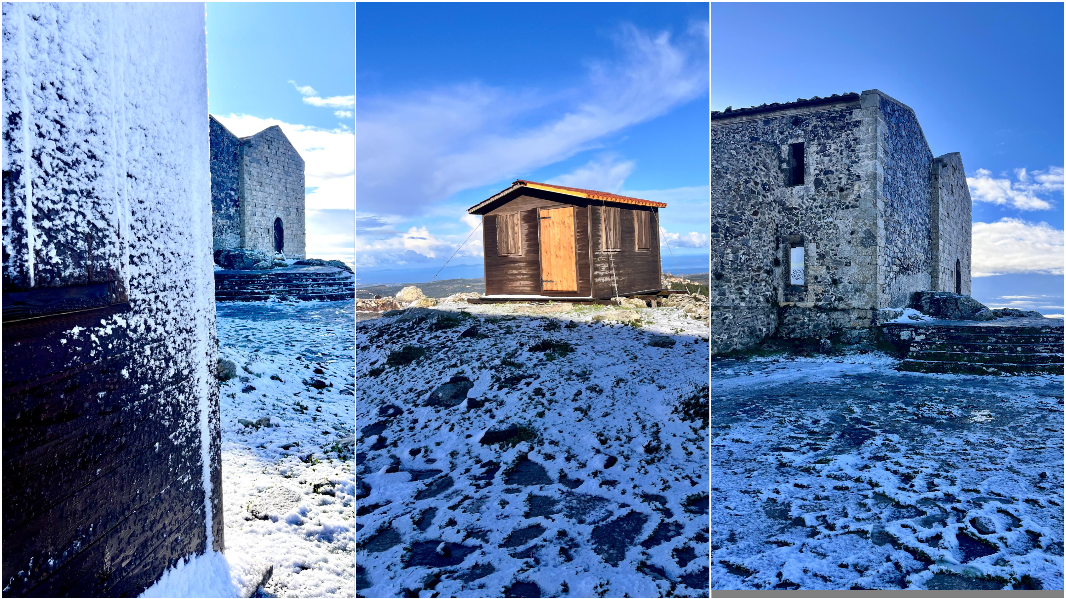 Osilo innevata. Foto di Sebastiano Sanna